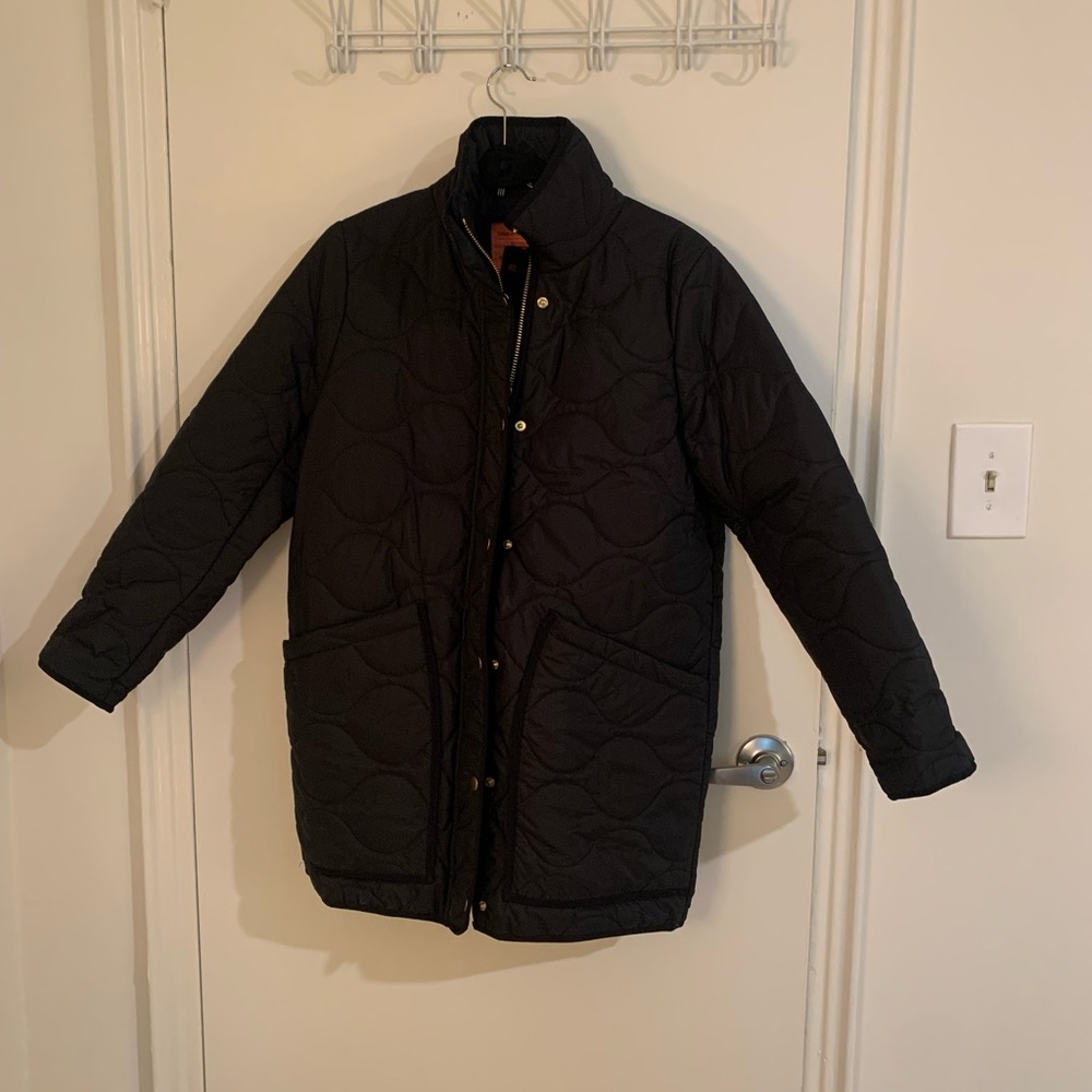 J.Crew Quilted Puffer Cocoon Coat